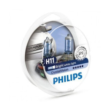 PHILIPS H11 12V 55W CRYSTAL VISION SET