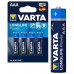 VARTA- AAA LONG LIFE BATTERIES 4PCK