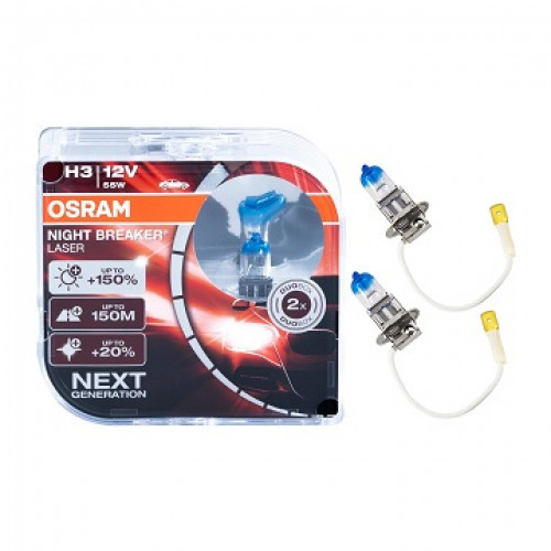 OSRAM- H3 12V 55W NIGHT LASER SET OSRAM- H3 12V 55W NIGHT LASER SET