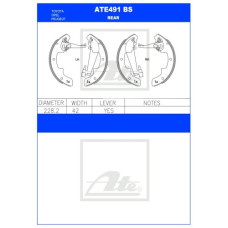 STALLION 1.8 BRAKE SHOES REAR