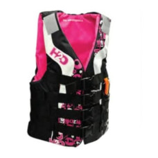 SKI VEST- H2O PINK L 4 BUCKLE