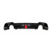 BMW E90 DIFFUSER + LED SINGLE PIPE