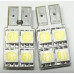 PUSH IN T10 4LED+LENS WHITE+CANCELLOR