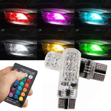 T10 MULTI COLOR LED + REMOTE