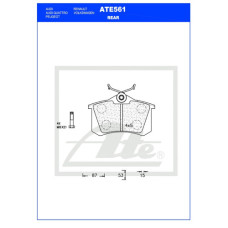 ATE561 D3200 ATE DISC PAD REAR-AUDI A6