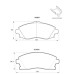 D3445 SAFELINE DISC PAD FRNT-OPEL