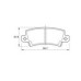 D3374 SAFELINE  BRAKE PAD REAR-MAZDA