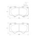 D3554 SAFELINE BRAKE PADS FRNT-HILUX