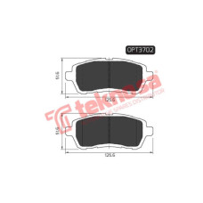OPT3702 BRAKE PADS F - FORD FIESTA 08-