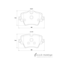 BRAKE PADS - BMW FRONT D4218