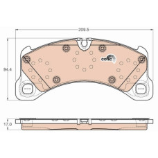 PORSCHE CAYENNE BRAKE PADS FDB4717