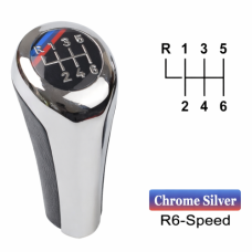 GEAR KNOB-BMW 6 SPEED CHRM +M STRIPE