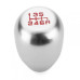 GEAR KNOB- MOMO SILVER/RED RING