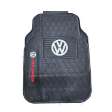 VW LATEX MATS WHITE LOGO
