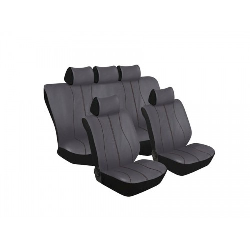 SEAT COVER- GALAXY 11PCE GREY/BLACK SEAT COVER- GALAXY 11PCE GREY/BLACK