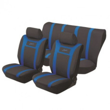 SEAT COVERS- SPORT BLUE 6PCS POLYESTER