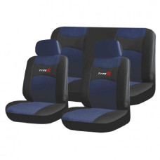 SEAT COVERS- TYPE R 6PC NAVY/BLK
