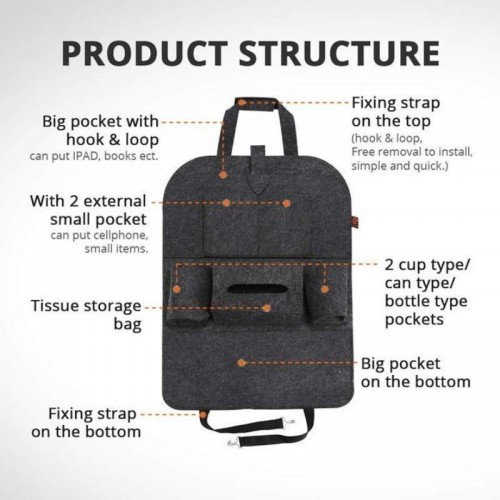 SEAT STORAGE POUCH - A7107 SEAT STORAGE POUCH - A7107