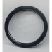 STEERING WHEEL COVER BLK LEATHER SILICON