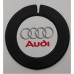 LICENSE DISC HOLDER AUDI WHITE 90MM