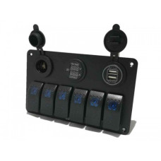 LUMENO SWITCH PANEL 6 + 3 SOCKETS