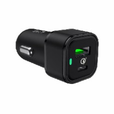 LUMENO QC3 DUAL SQUARE CAR CHARGER