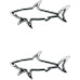 METAL SHARK FIN ALLOY 3D HOLLOW FISH