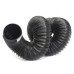FLEXIBLE PIPE 63MM/1M (PLASTIC) BLACK
