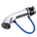 AIR INTAKE PIPE +SENSOR HOLE LONG SILVER