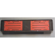NUMBERPLATE HOLDER LONG RED
