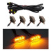 GRILLE DRL-4PCS YELW LED ON SMOKE LENS