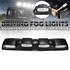 LED ROOF WORKLIGHT BAR- 4 OVAL SPOT BEAM