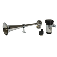 HELLA 12V CHROME TRUMPET HORN