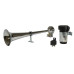 HELLA 12V CHROME TRUMPET HORN HELLA 12V CHROME TRUMPET HORN