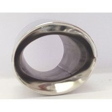 TAILPIPE S/STEEL 76MM STR OVAL
