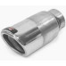 F1X TAILPIPE S/S 76MM SINGLE ANGLE EDGED