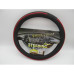 STEERING COVER- RED/BLACK