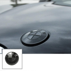 BMW BONNET BADGE BLACK 82MM