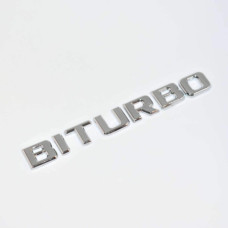 CHROME PLASTIC BADGE - BITURBO