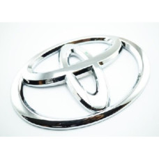 CHROME PLASTIC TOYOTA LOGO 100MM