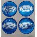 DECALS-FORD 60MM BLUE+CHROME