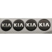 DECALS - KIA 50X50MM BLK+CHROME