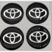 DECALS-TOYOTA 60MM BLACK AND CHROME