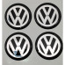 DECALS-VW 45MM BLACK & CHROME(THICK)