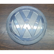 DECAL STICKER VW SILVER 4PCS 55MM
