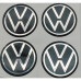 DECALS-VOLKSWAGEN BLACK+CHRM (THIN) 60MM