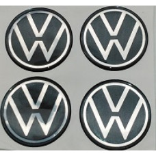 DECALS- VW 70MM CHROME(THIN)+BLACK