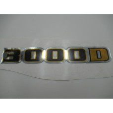 GEL BADGE- 3000D BLK/YLW 220X40