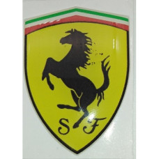 GEL BADGE-FERRARI SHIELD SML ITALY 35X50