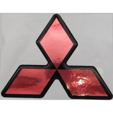GEL BADGE-MITSU LOGO RED 125X110MM